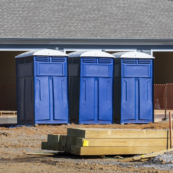 how can i report damages or issues with the portable restrooms during my rental period in Potts Grove